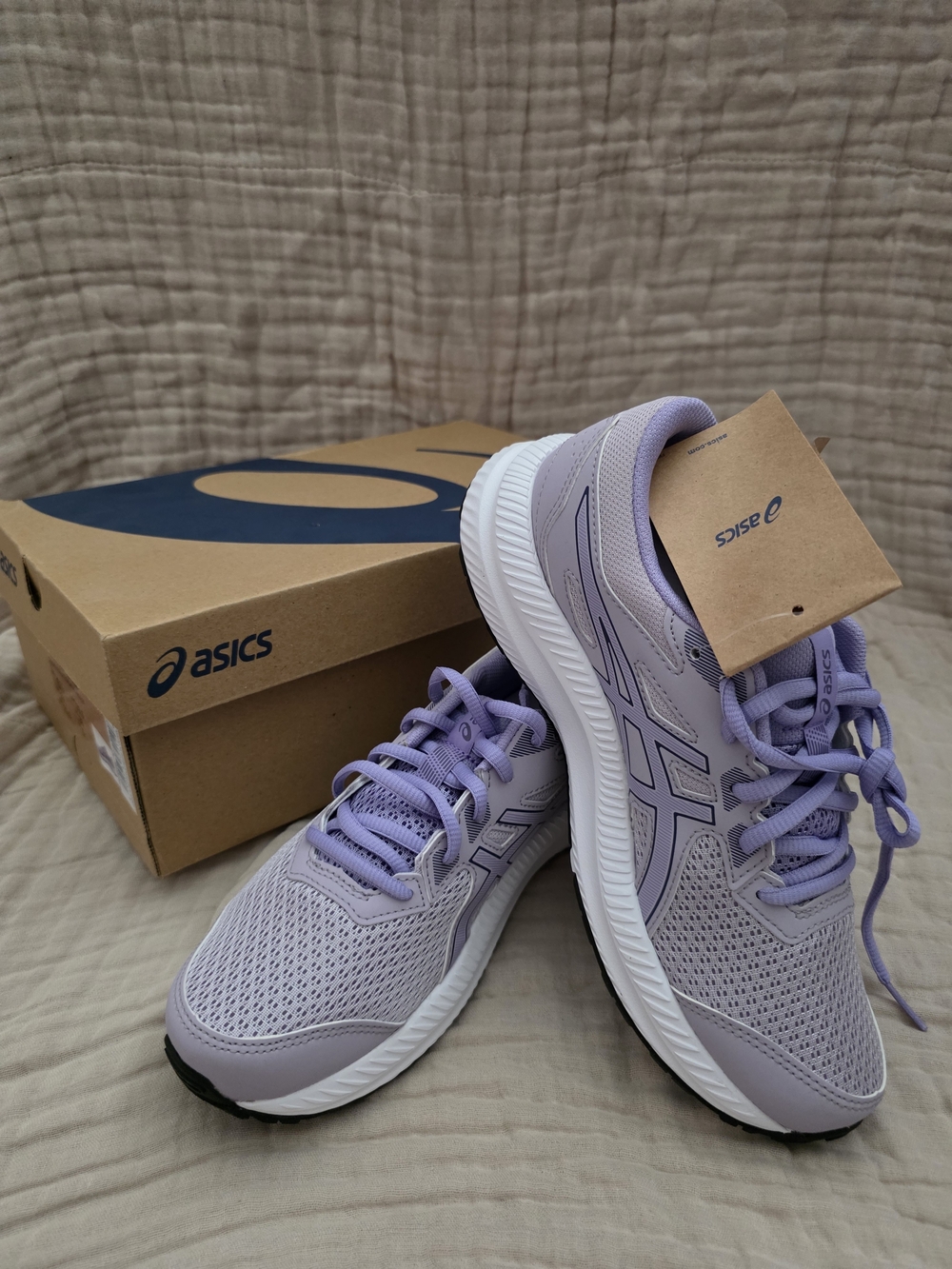 NIB ASICS Kids CONTEND 8 GS Running Shoes Dusk Violet/Digital Violet US Size 6.5